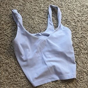 Lululemon Light Purple Sleeveless Crop Top